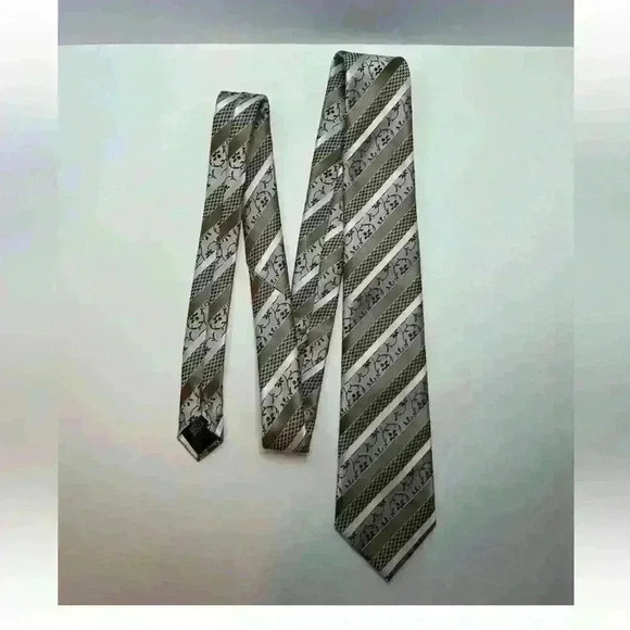 Unbranded Mens Tie Tans/Golds - Picture 3 of 5